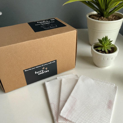 Tissue-lined Double Layer Handled Pet Poop Bags (50 pcs)